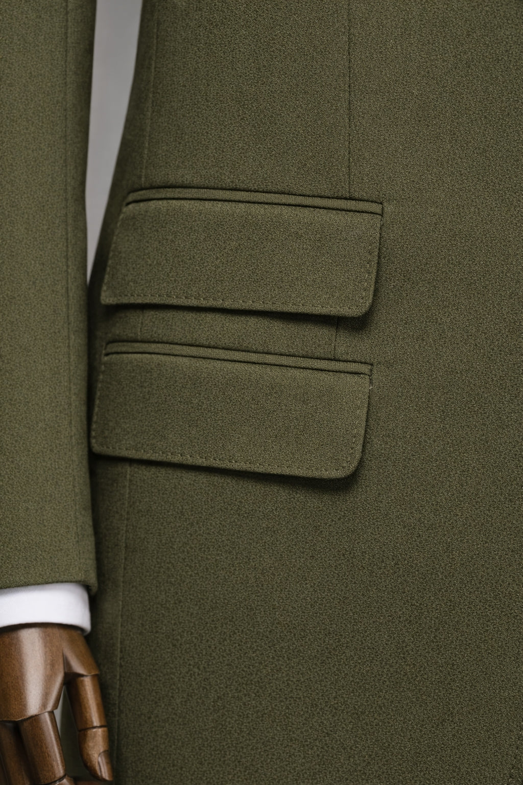 Khaki Slim-Fit Suit 3-Piece