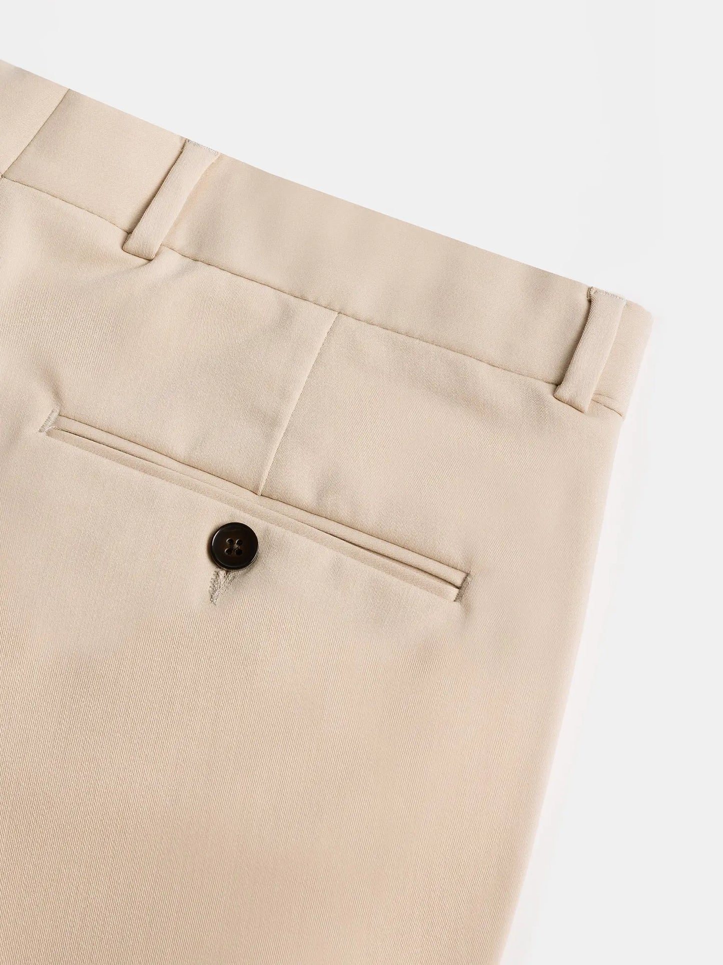 Donazi Beige High Waist Slim-Fit Pants VIOSSI