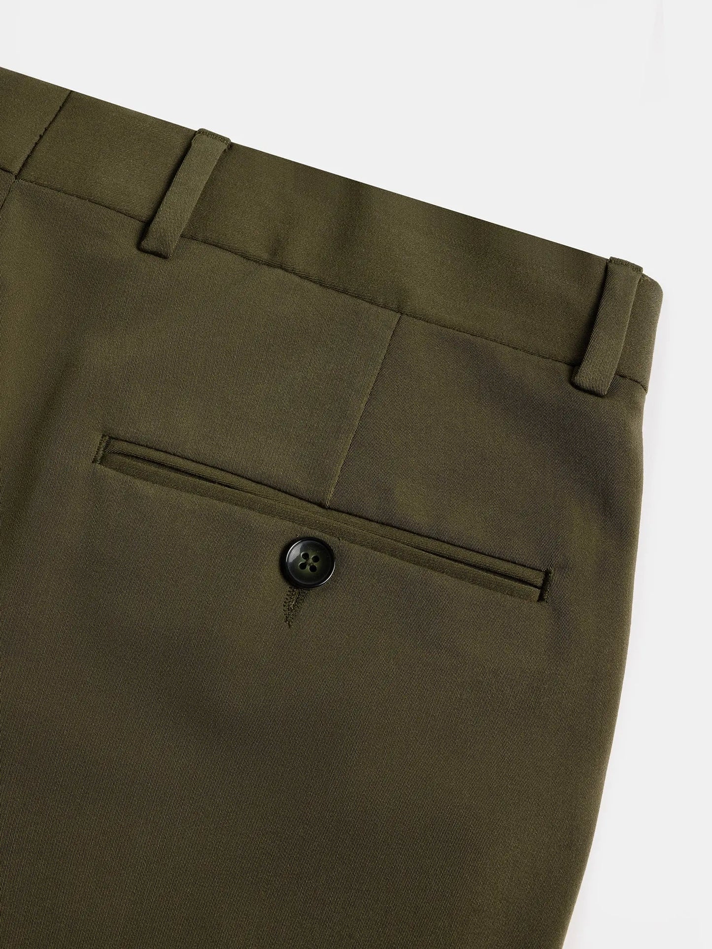 Donazi Khaki High Waist Slim-Fit Pants VIOSSI