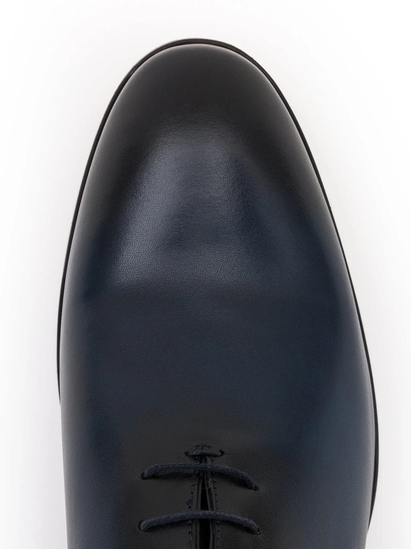 Black Burnished Leather Oxford VIOSSI