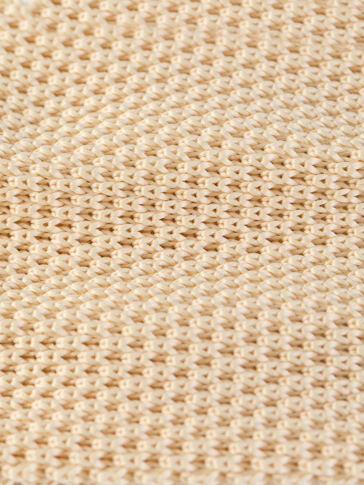 Beige Knitted Tie 6cm