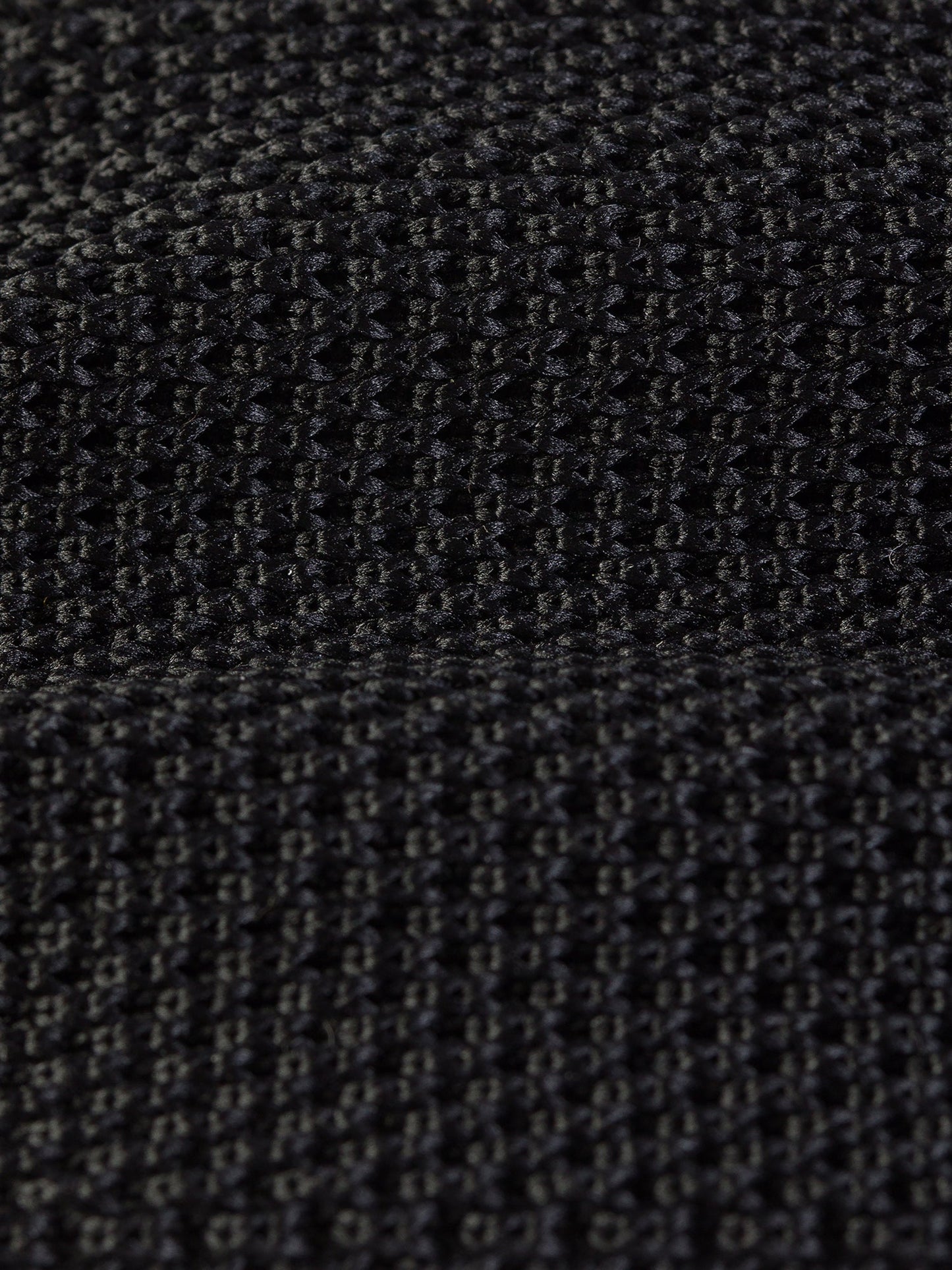 Black Knitted Tie 6cm
