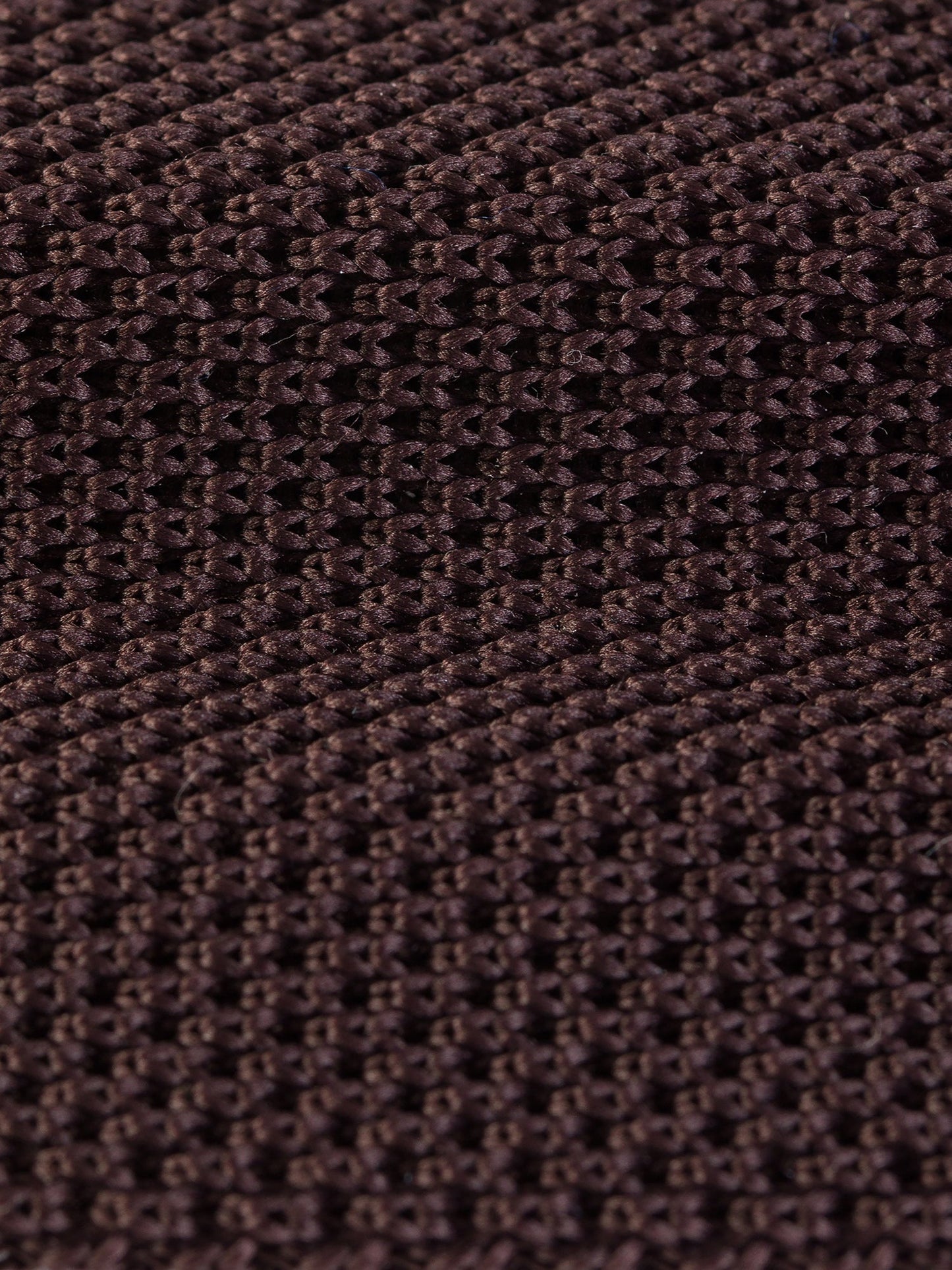 Brown Knitted Tie 6cm
