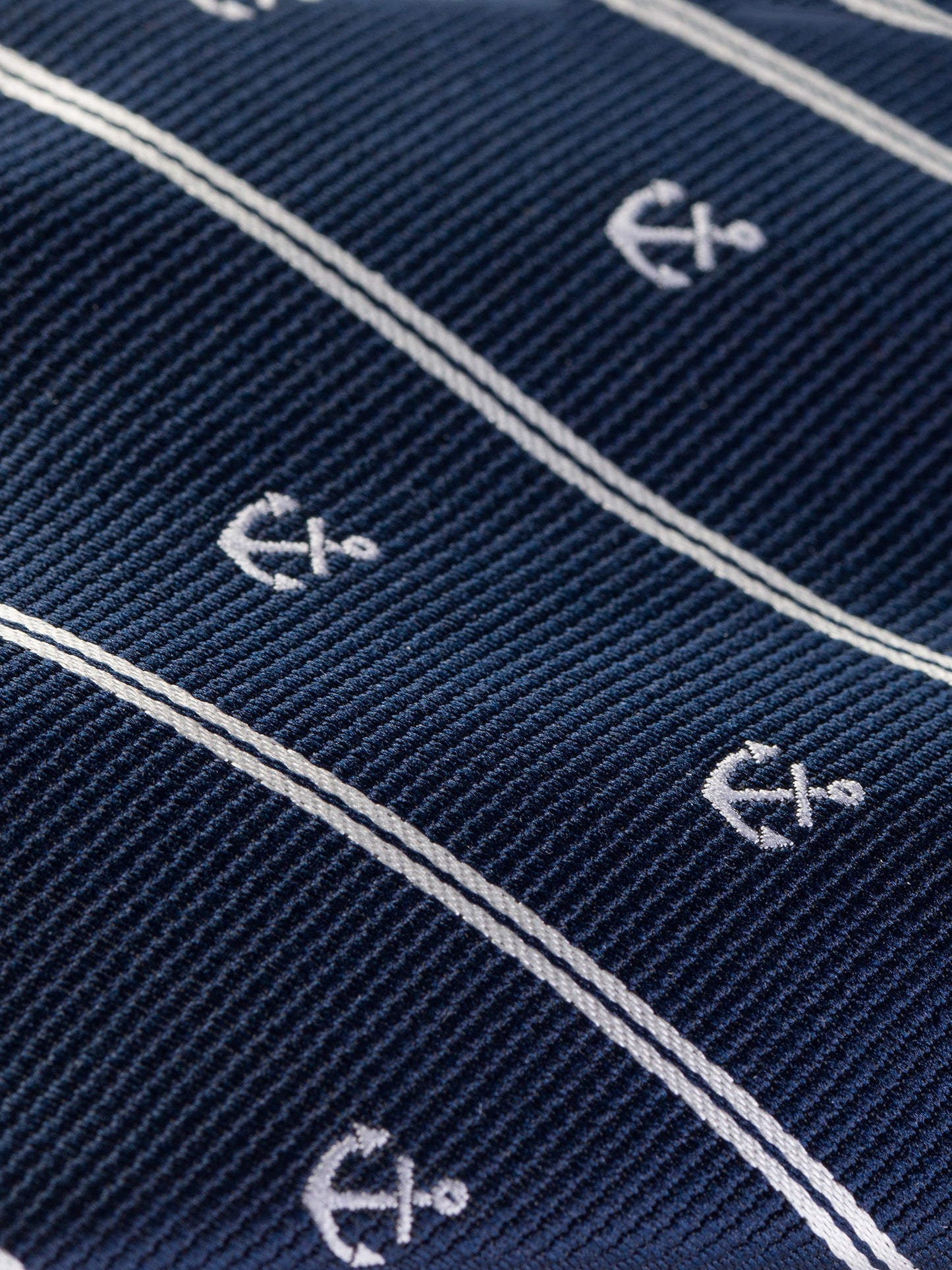 Navy Striped Tie 9cm