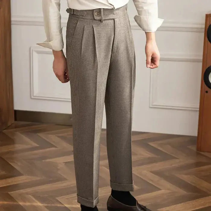 Men's Checkered Gurkha Pants - BRABION