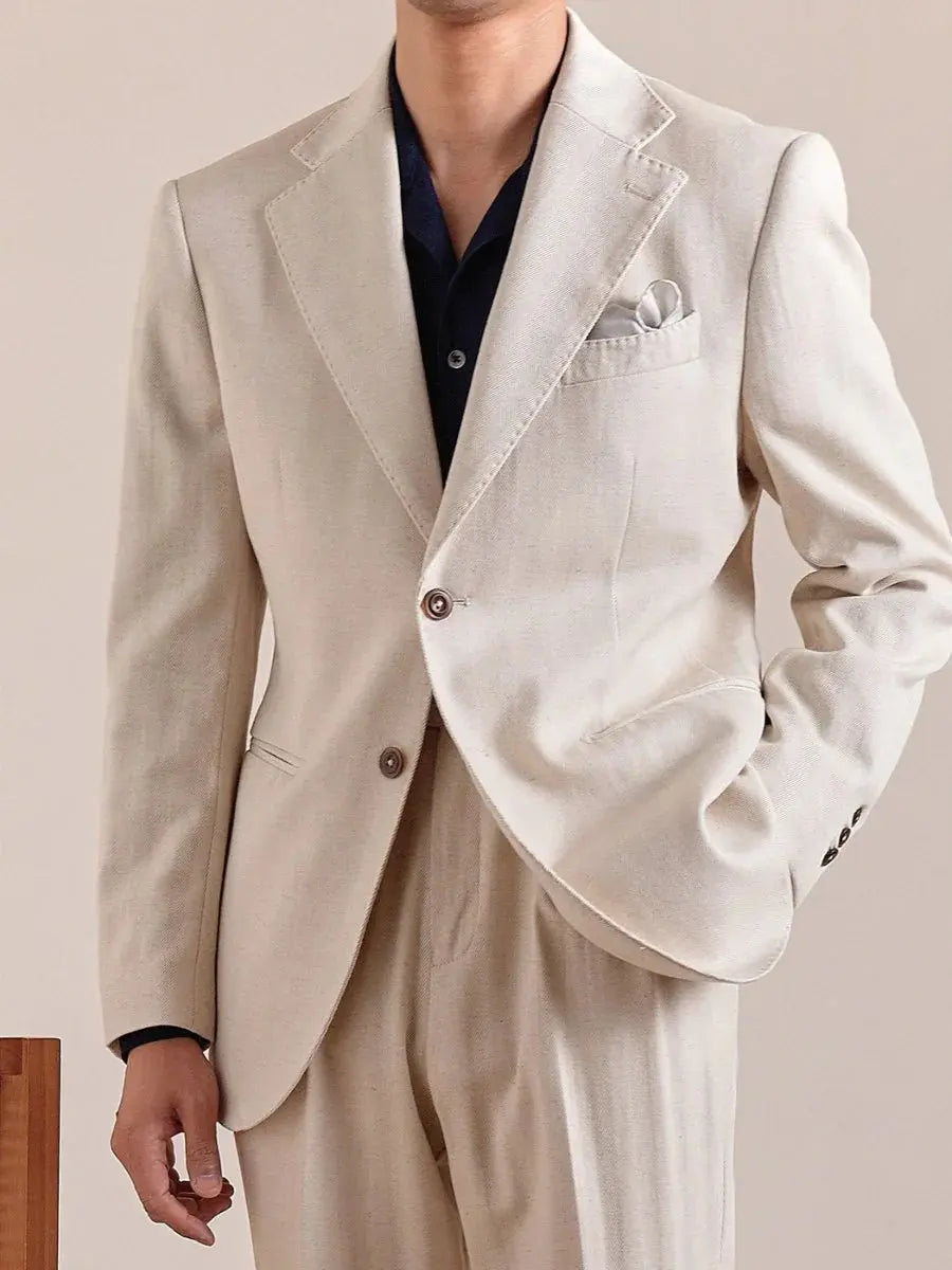 Men's Italian Napoli Breathable Linen Blazer