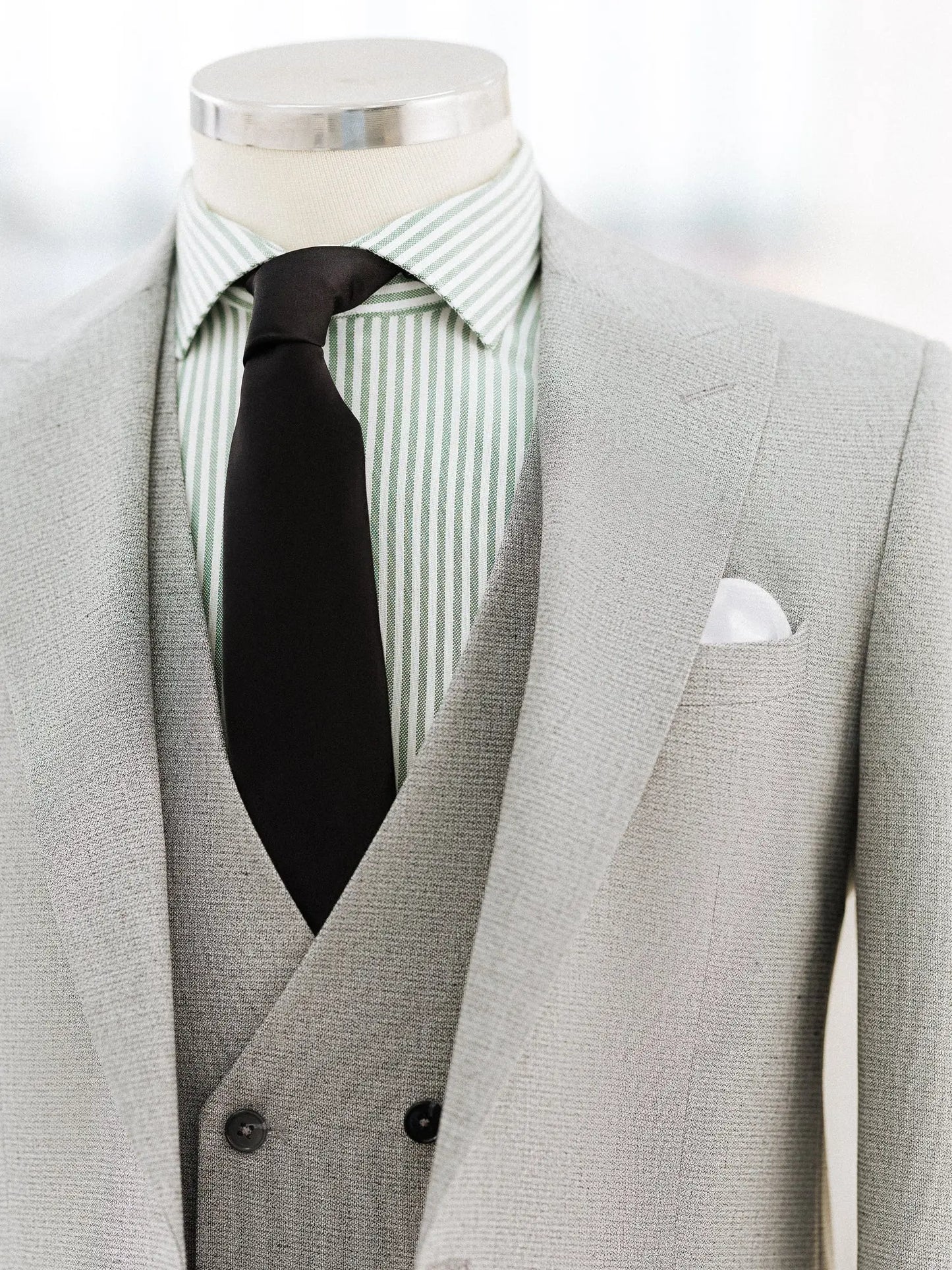Light Grey Slim-Fit Suit 3-Piece VIOSSI