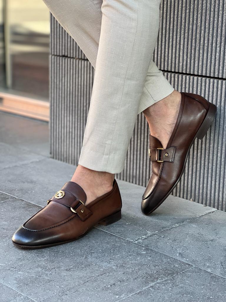 Empire Brown Penny Loafers - Elegant Leather Shoes for Every Occasion