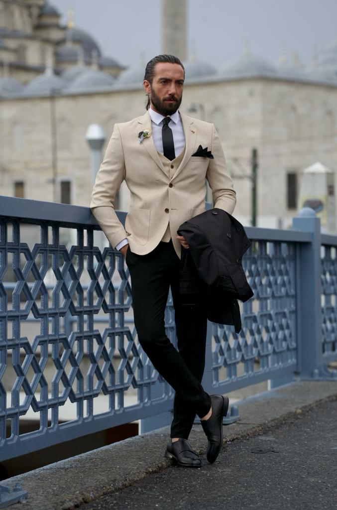 Henderson Beige Slim Fit Blazer - Elevate Your Wardrobe