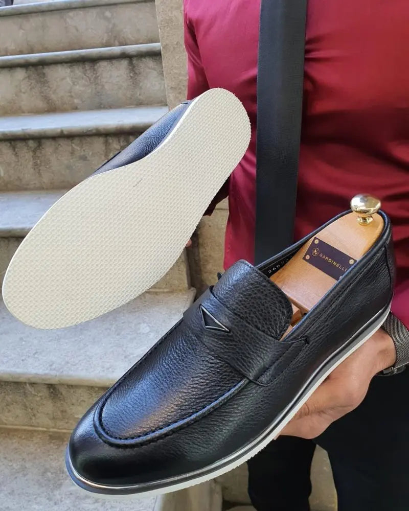 Bellingham Black Buckle Loafer - Classic Elegance and Comfort - BRABION