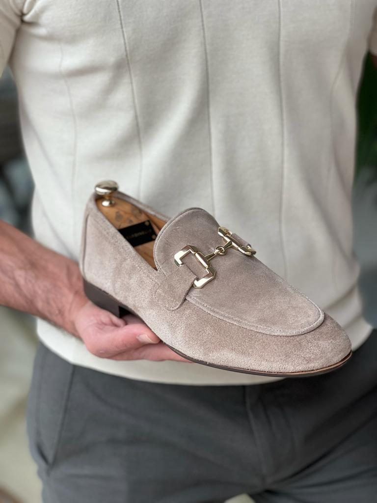 Tampa Beige Suede Loafers – Sophisticated Men’s Footwear