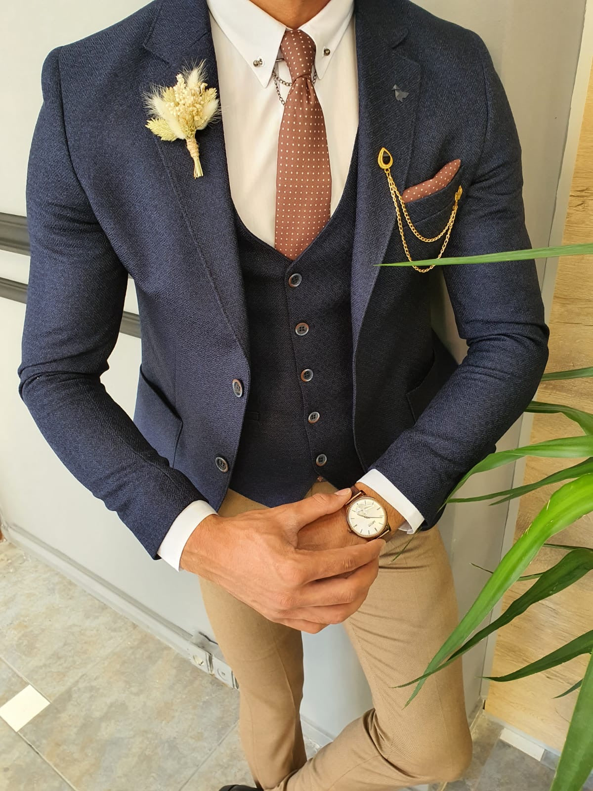 Torino Navy Blue Slim Fit Suit - Elegance Redefined