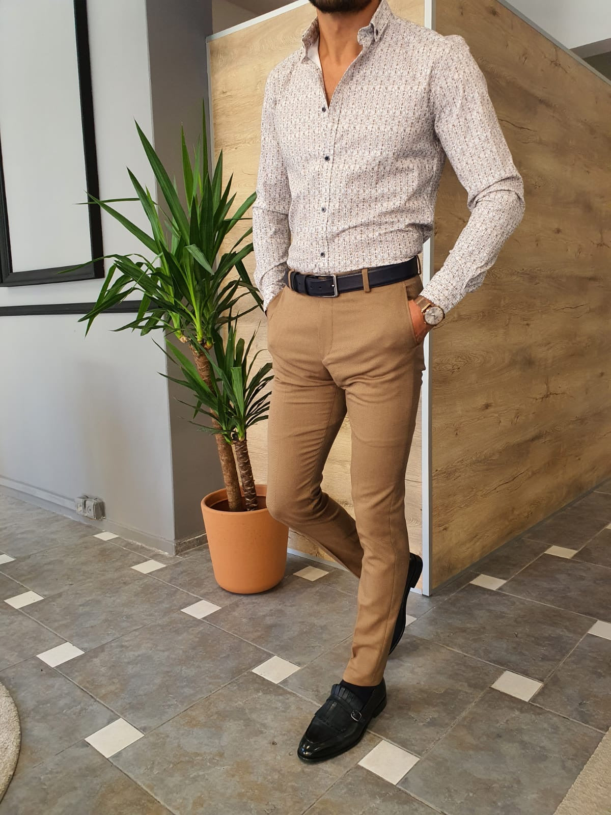 Torino Brown Slim Fit Pants - Versatile Elegance for Every Occasion