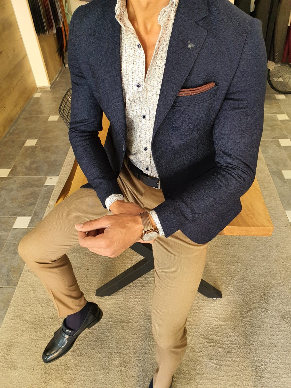 Torino Navy Blue Slim Fit Blazer: The Ultimate Versatile Jacket