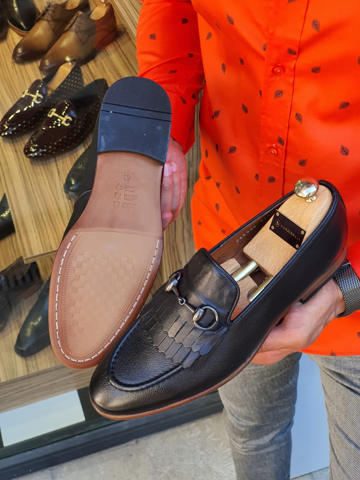 Henderson Black Kilt Bit Loafers - Elegant Leather Footwear