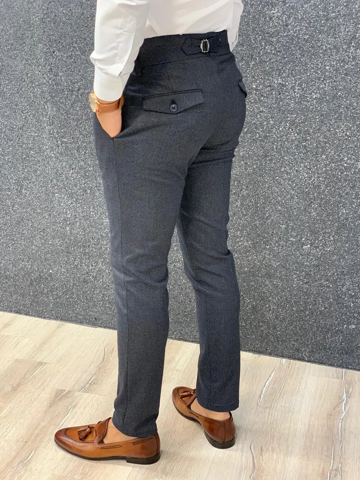 Kingston Navy Slim Pants - BRABION