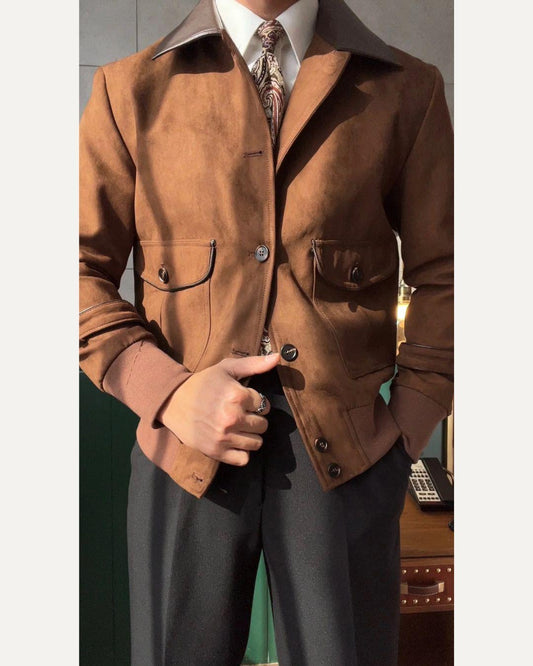 Men’s Slim Fit Retro Bomber Jacket