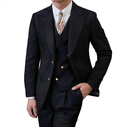 Men’s Jet Black Milano Suit