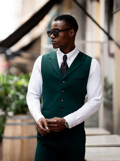 Green Slim-Fit Suit 3-Piece VIOSSI