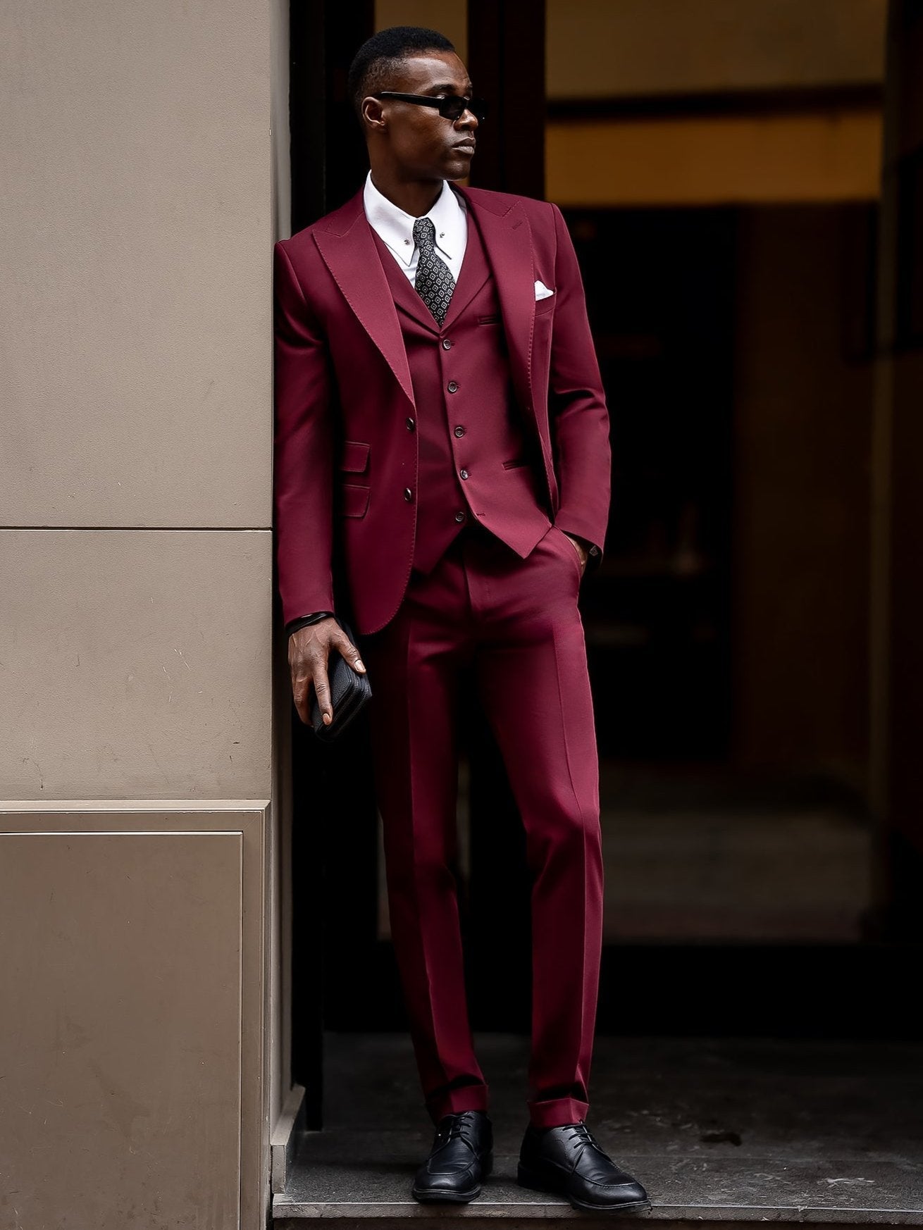 Bordeaux Slim-Fit Suit 3-Piece VIOSSI