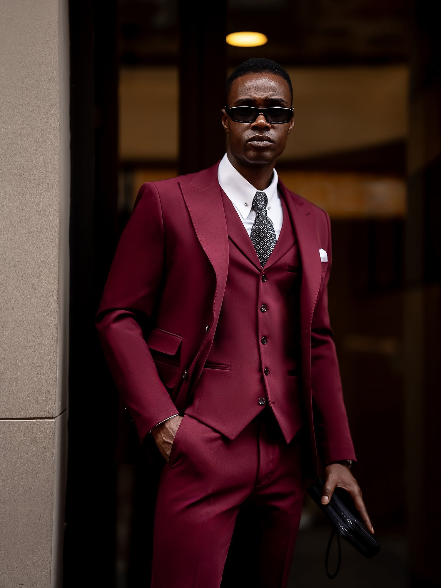 Bordeaux Slim-Fit Suit 3-Piece VIOSSI