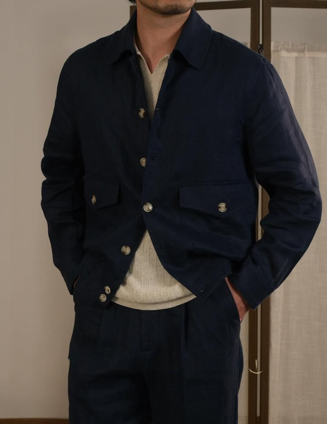 Men's Breathable Linen Italian Riviera Jacket