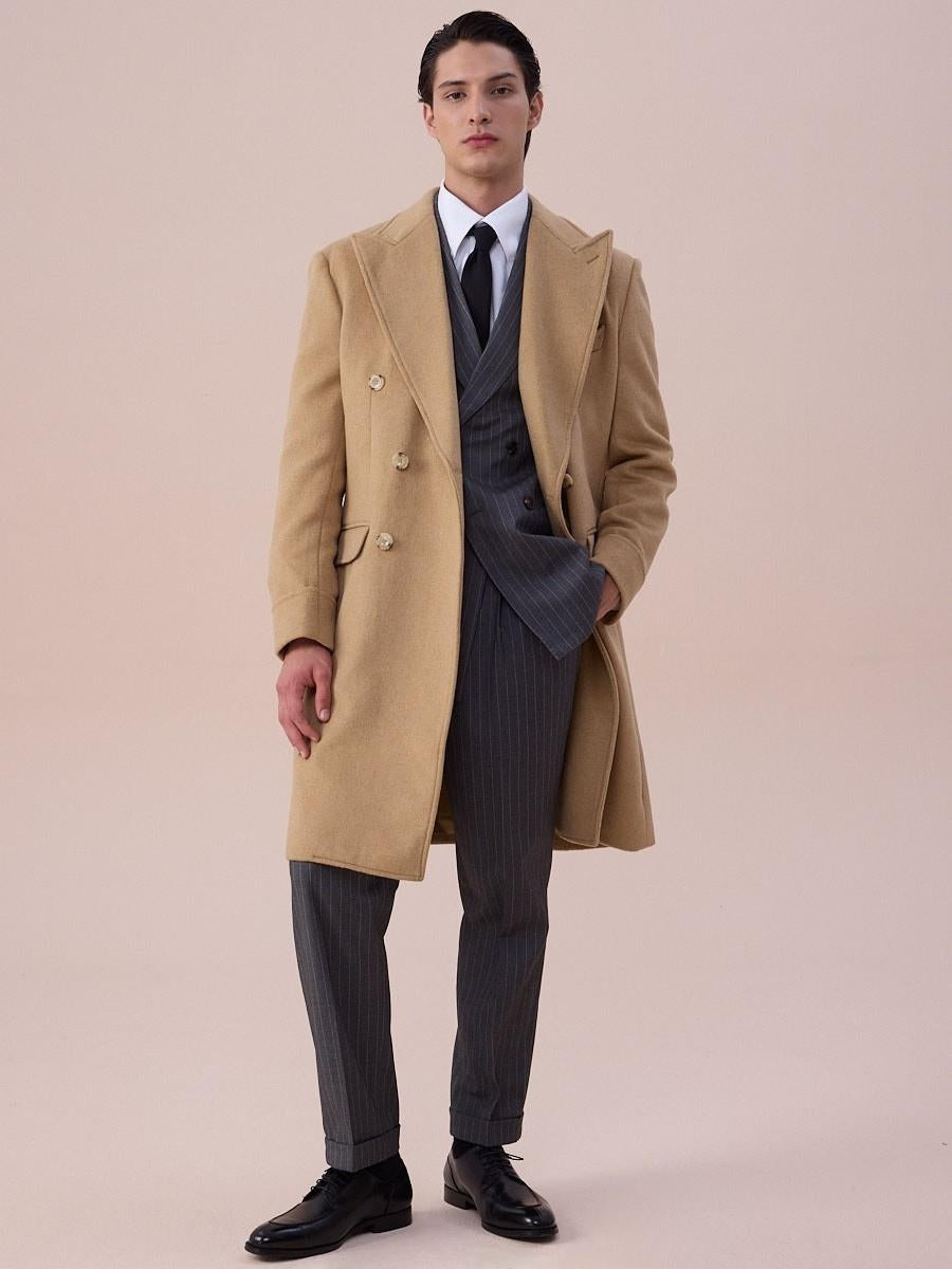 Men's Pinstripe Tailored Trousers - BRABION