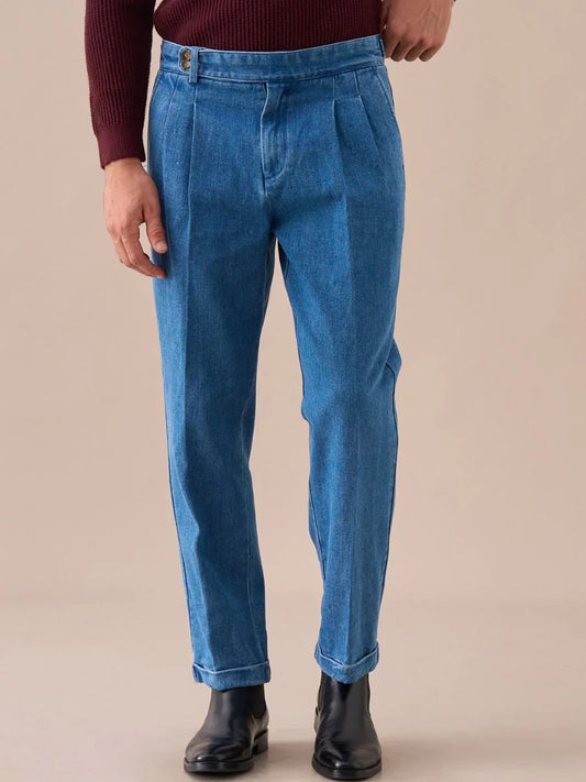 Loops Montefalco High Waisted Denim Pants - BRABION