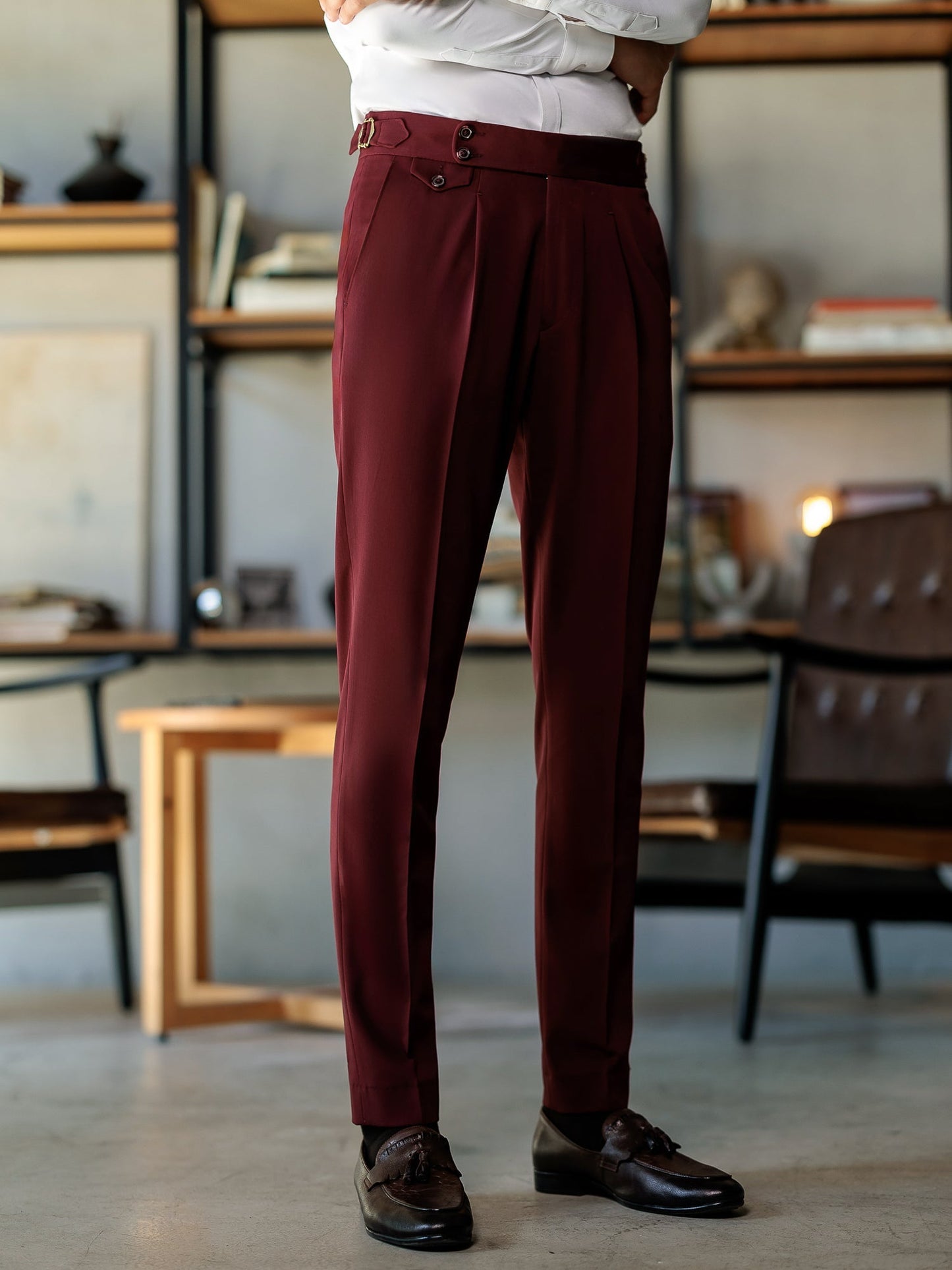 Bordeaux Double Breasted Suit 2-Piece VIOSSI