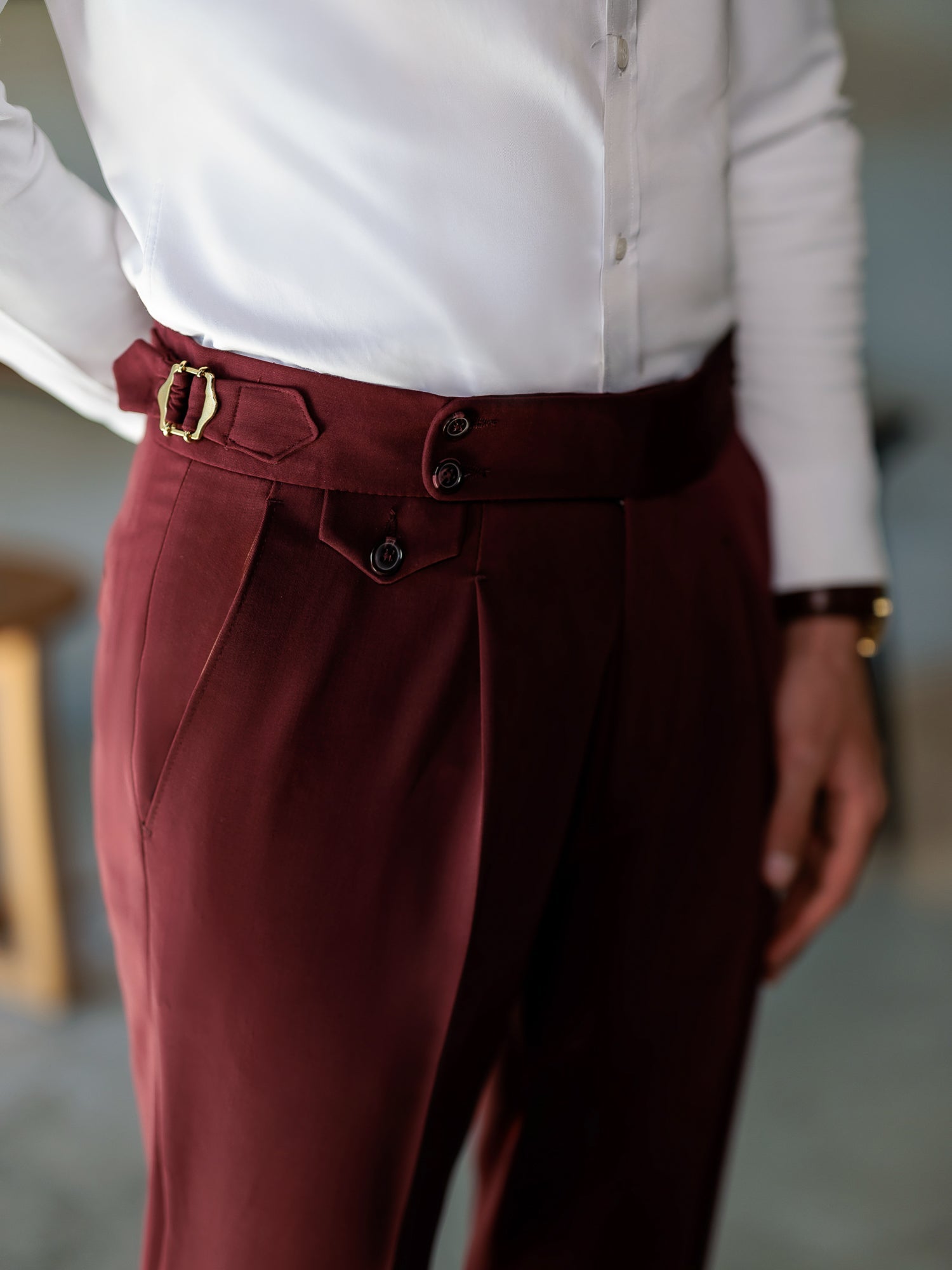 Bordeaux Double Breasted Suit 2-Piece VIOSSI