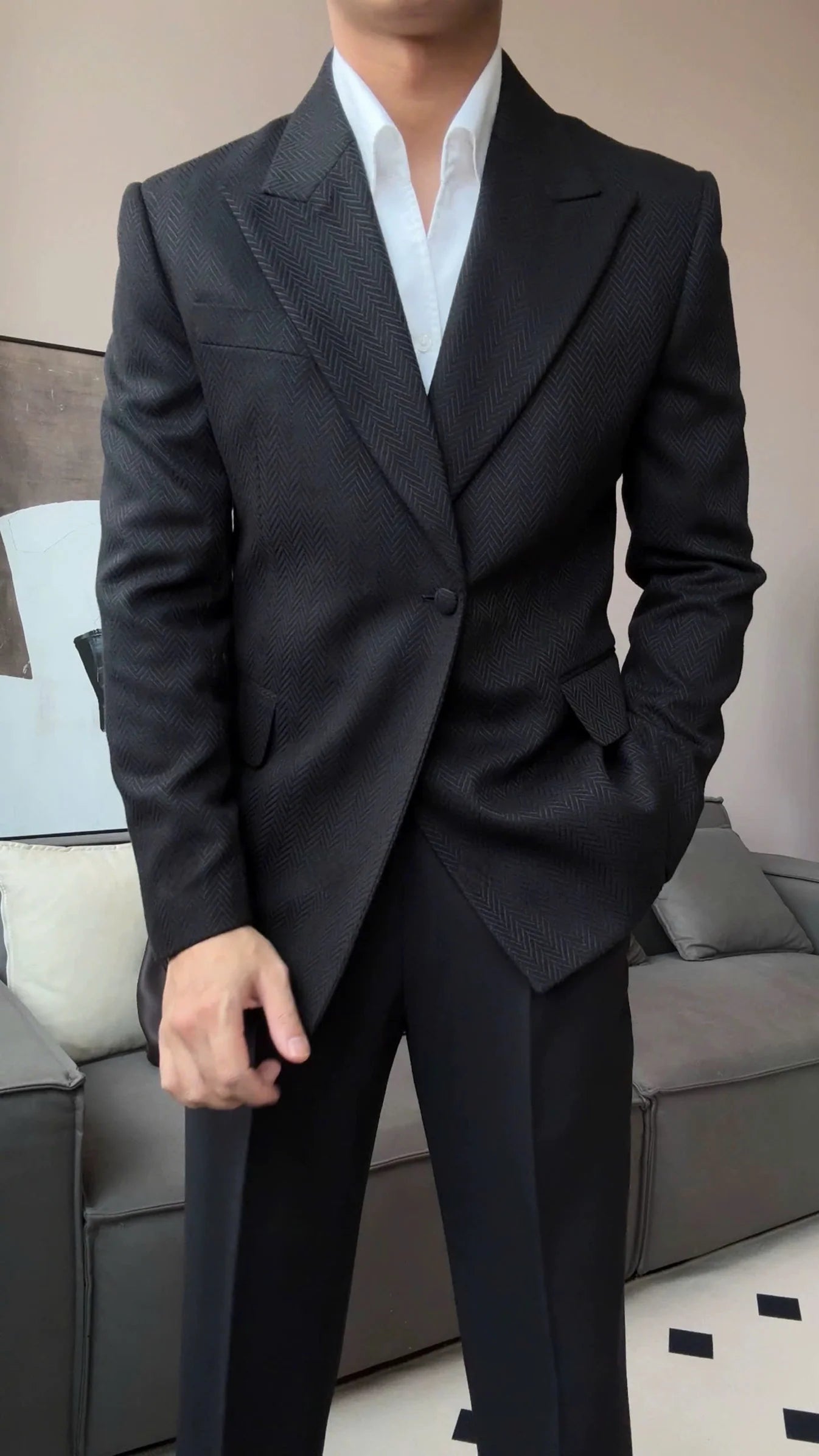 Men’s Cotswolds Herringbone Blazer