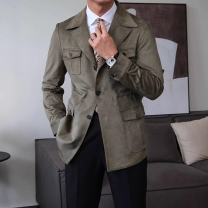 Men’s Suede Safari Jacket