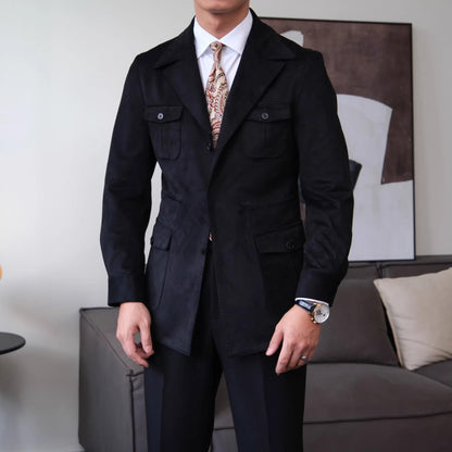Men’s Suede Safari Jacket