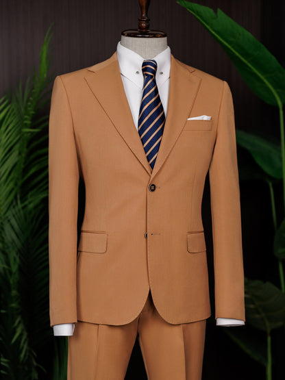 Camel Slim-Fit Suit 3-Piece VIOSSI
