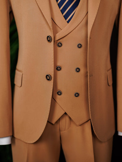 Camel Slim-Fit Suit 3-Piece VIOSSI