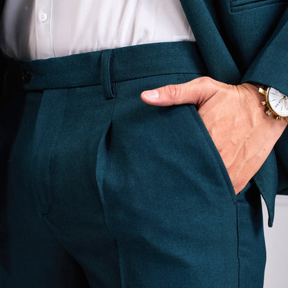 Men's Green Dinner Suit Jacket – Shawl Lapel