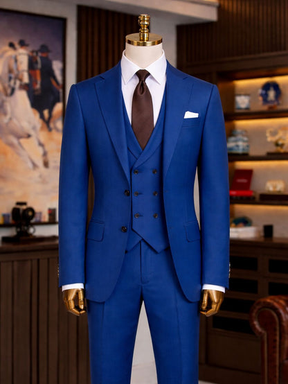 Navy Slim-Fit Suit 3-Piece VIOSSI