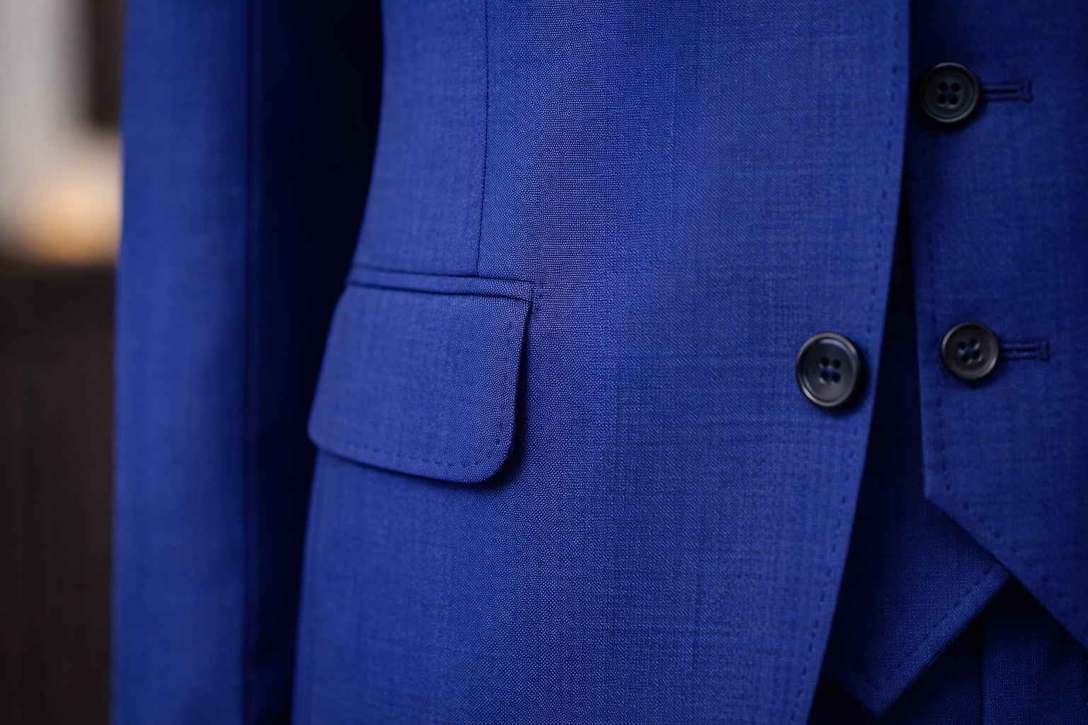 Navy Slim-Fit Suit 3-Piece VIOSSI