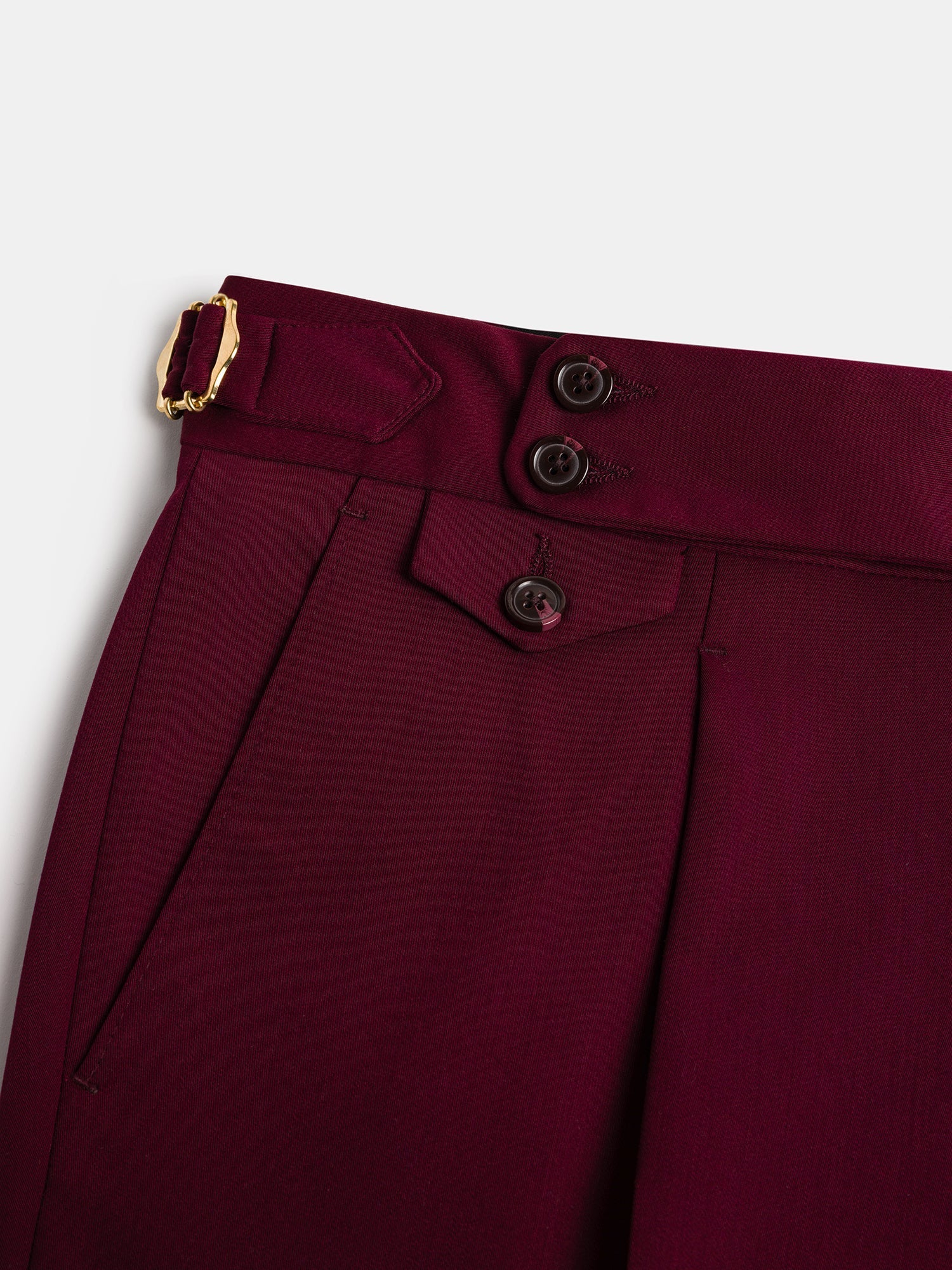 London Bordeaux High Waist Slim-Fit Pants VIOSSI