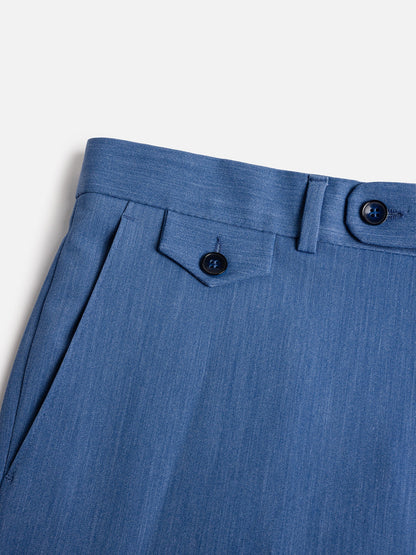 Donazi Blue High Waist Slim-Fit Pants VIOSSI