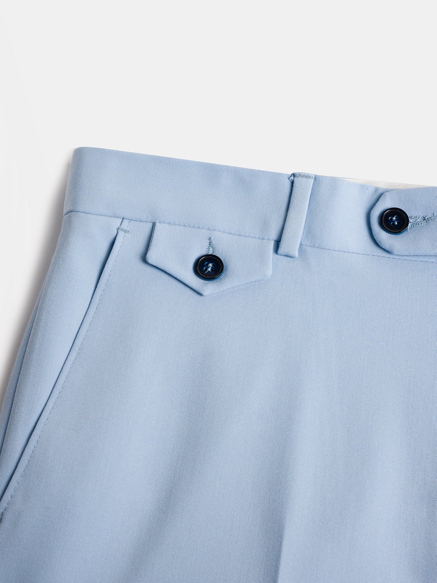 Donazi Sky-Blue High Waist Slim-Fit Pants VIOSSI