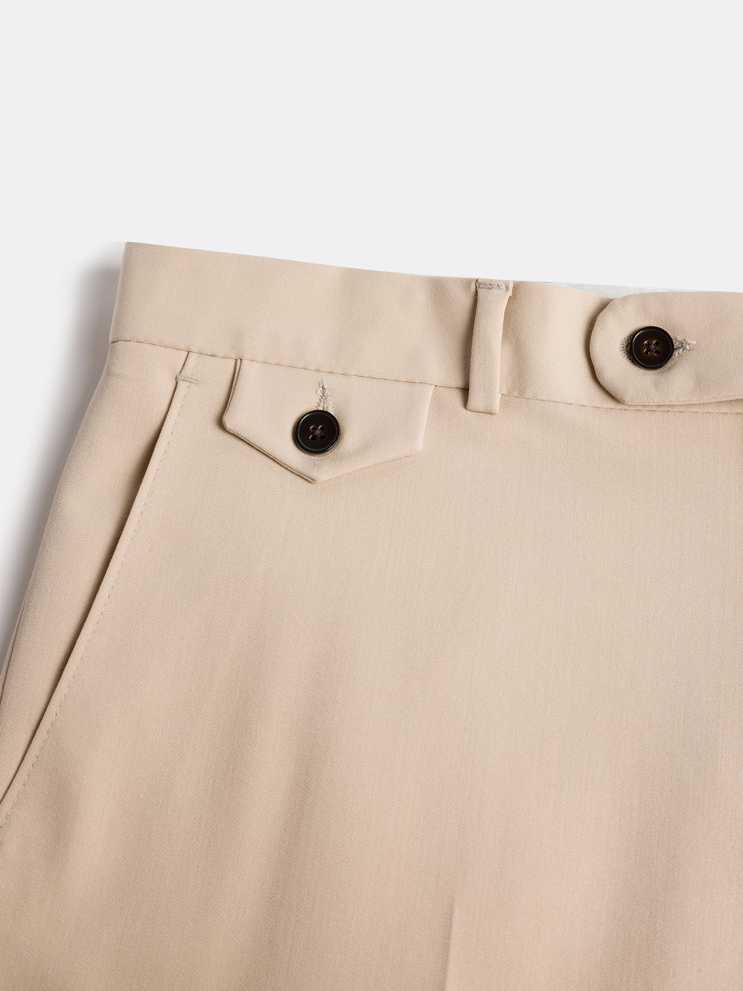 Donazi Beige High Waist Slim-Fit Pants VIOSSI