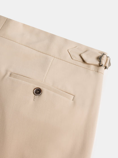 London Beige High Waist Slim-Fit Pants VIOSSI