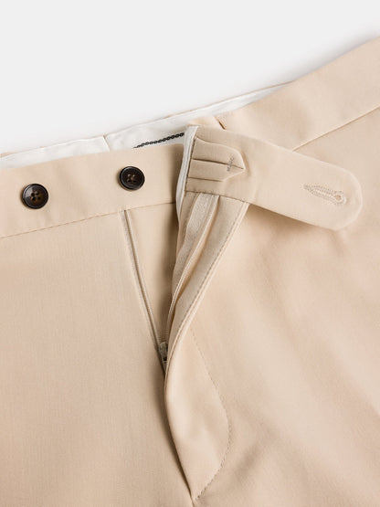 Donazi Beige High Waist Slim-Fit Pants VIOSSI