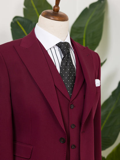 Bordeaux Slim-Fit Suit 3-Piece VIOSSI
