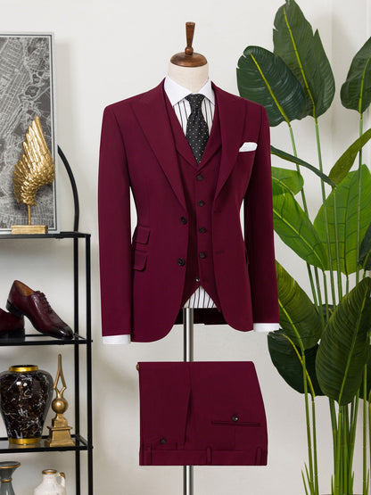 Bordeaux Slim-Fit Suit 3-Piece VIOSSI