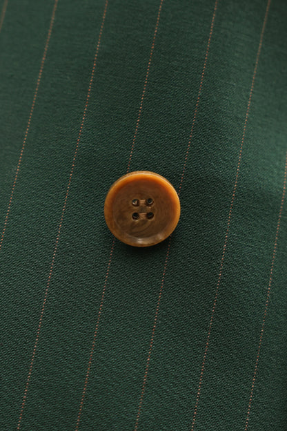 Green Striped Double Breasted Suit 2-Piece VIOSSI - CB