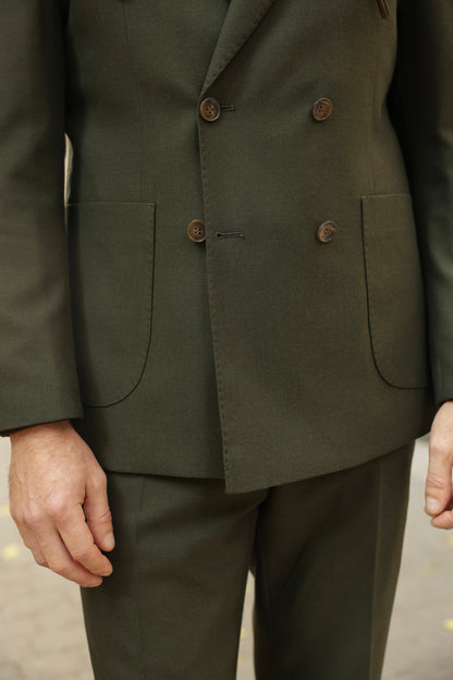 Khaki Double Breasted Suit 2-Piece VIOSSI - CB