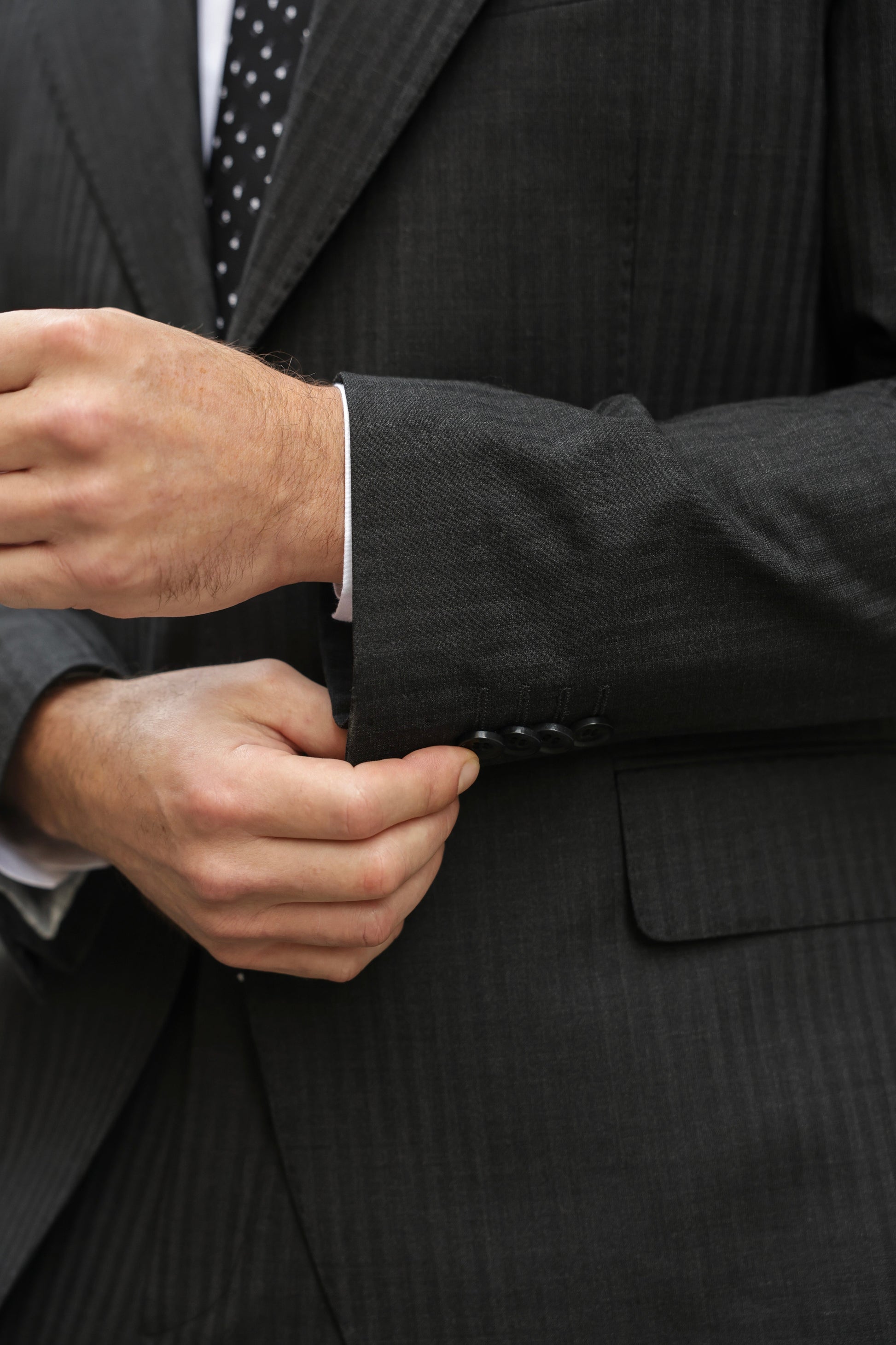 Black Striped Slim-Fit Suit 2-Piece VIOSSI - CB