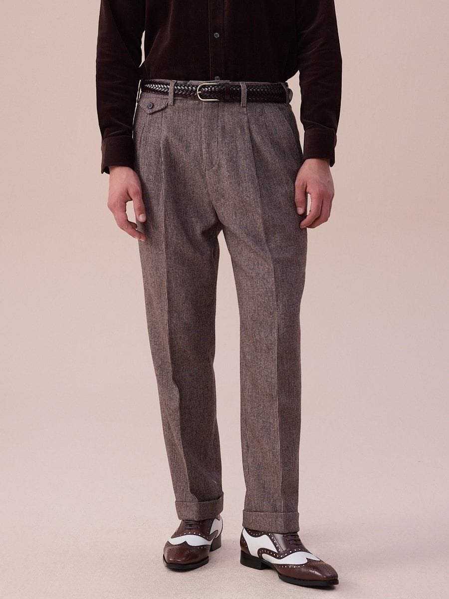 Piemonte High Waisted Wool Pants - BRABION